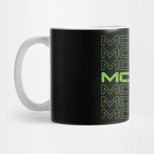 Mopar repeat - vintage worn green print Mug